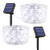 White Rope Lights Outdoor Solar - 40FT 100 LED Tube Light 8 Modes Solar Powered String Rope Lights Waterproof for Garden Patio Fence Balcony Yard Tree Decoration Lighting ( Nature White, 2 Pack )