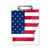 Arkansas America Map Stars Stripes Flag Shape Clipboard Folder Writing Pad Backing Plate A4