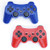 PS3 Controller Wireless 2 Pcs Double Shock Gamepad for Playstation 3, Sixaxis wireless PS3 Controller (Red + Blue)