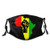 Black Power Pan African Flag Washable Cloth Face Mask Reusable Mouth Covering Unisex Adult for Women Men Kid
