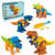 FreshWater 4pcs/Set DIY Dinosaur Assembly Toy Disassembly Dinosaur Figures Model Kit Educational Construction Play Set for Kids