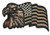 C and D Visionary CDX Eagle and Flag Patch, Multi Color