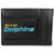 Siskiyou NFL Miami Dolphins Logo Leather Cash and Cardholder, Black