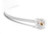 (1 Pack) 3 Feet White Telephone Cable Rj11 Male to Male 36 inch Phone Line Cord