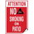 Attention No Smoking On Patio Activity Sign Pool Signs Warning Stickers Lable Decal Safety Signs and Stickers Vinyl for House Van Property Car Window 7 Inches X 10 Inches