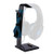 OCUhome Headphone Stand, Headset Holder, Universal Acrylic Headset Earphone Storage Display Stand Tablet Support Rack for All Headphones Size Black