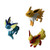 Pokemon Battle Action Pose 3 Figurines Pack, Evolution Multi Set Collection Pocket Monster Action Figure (Flareon, Jolteon and Vaporeon)
