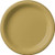 Bulk Round Plastic Plates - 50ct (7 inch, Gold)