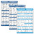 Palace Learning 3 Pack: Dumbbell Workouts Posters Volume 1  and  2 Plus Stretching Exercises - Set of 3 Workout Charts (Laminated, 18" x 27")