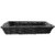 HUBERT Black Basket - 18"L x 18"W x 3"D