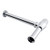 Round Bottle P Trap Basin Sink Waste Trap Drain Tube Kit Adjustable Height and Outlet Waste Pipe for Kitchen Bathroom