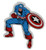 Licenses Products Marvel Comics Retro Captain America Sticker