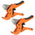 Abuff Pipe and Tube Cutter Tool 2 Pack, Ratcheting Hose Cutter - Fast Pipe Cutting Tool for Cutting Less Than 1-1/4 inch O.D. PEX, PVC, and PPR Pipe