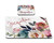 Floral Marble Rubber 2 piece Personalized Desk Set with Rubber Coaster  and  Mouse Pad
