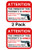 Second 2nd Amendment Handgun Pistol Warning Decal Sticker Gun 2 Pack by Atomic Market