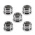 GkGk 1/4" to 3/8" Convert Screw Adapter,Standard Metal Reducer Bushing Converter Adapters for DSLR Camera, Camcorder, Tripod, Monopod, Ball Head, Stand, Slider and Video Light (5 Packs)