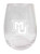 Marquette Golden Eagles Etched Stemless Wine Glass 9 oz 2-Pack
