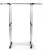 Wintue Stand Clothing Garment Rack with Shoe Shelf Adjustable Rolling Clothes Organizer on Wheels for Hanging Clothes, Stainless Steel (Silver, Dual-bar, Vertically  and  Horizontally Stretching)