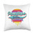 Park Slope Threads Studio Park Slope, Brooklyn Typographic Dripping Paint Design Throw Pillow, 18x18, Multicolor