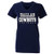 NFL Dallas Cowboys Womens Practice Glitter Tee, Navy, Large