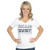 NFL Dallas Cowboys Womens Practice Glitter Tee, White, Large