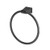 Gatco 4712MX Bleu, Towel Ring In Matte Black
