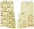 Prima 920753 Donna Downey Screenprinted Canvas Tag Set, Bird Cage