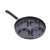 Cabilock 4-Hole Frying Pot Thickened Non-Stick Egg Pancake Steak Pan Heart-Shaped Cooking Egg Ham Pan Breakfast Maker (28cm)
