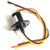 Taidacent 3 Wires 4 Wires 5A 10A 15A 30A Electrical Slip Ring Collector Ring Rotary Electrical Contact Joint Rotary Connector Commutator (3 Wires 15A Diameter 22mm)
