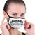 Inspirational Words with a Banner and Abstract Short Lines Monochrome Illustration Face Mask Reusable Washable Masks Cloth for Men and Women