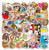 50pcs Folivora Stickers for Laptop Water Bottle Luggage Snowboard Bicycle Skateboard Decal for Kids Teens Waterproof Stickers