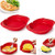 2Pcs Foldable Microwave Non Stick Omelet Maker,All-in-one Silicone Omelette Maker,Egg Roll Baking Pan Omelette Tools,Quick and Easy Omelets, Easy Steamer Breakfast Set Tool.