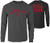 Elite Fan Shop Alabama Crimson Tide Roll Tide Long Sleeve Tshirt Charcoal - L