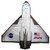 WindNSun Flightzone Polyester Ripstop Atlantis Space Shuttle, 52 inches