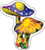 Dan Morris - Mushrooms -Sticker / Decal