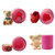 HUGUWEDING 4Pcs 3D Rose Bear Shaped Silicone Mold, Chocolate Fondant Mold, Cake Decoration Molds, Soap Molds, Candle Molds, for Valentine's Day Gifts