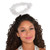Amscan White Marabou Halo Costume Accessory for Adults, One Size