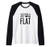 The Earth is Flat Tshirt Raglan Baseball Tee