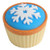 U.S. Toy Lot of 12 Snowflake Theme Cupcake Erasers