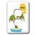 3dRose LLC lsp_118530_6 Cartoon Island Sun and Palm Trees 2 Plug Outlet Cover