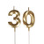 Bailym 30th Birthday Candles,Gold Number 30 Cake Topper for Birthday Decorations Party Decoration