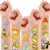 34 Metallic Glitter Styles Easter Temporary Tattoos for Kids, Easter Bunny Eggs Decorations Party Supplies Favors, Easter Gifts Tattoos Stickers for Boys and Girls (2 Sheets)