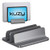 Kuzy Dual Vertical Laptop Stand, 2 Device Holder with Adjustable Dock Vertical Laptop Holder Computer Rack, Aluminum and Nonslip Silicone up to 17.3 inch MacBook Pro Air Notebook Tablet, Space Gray