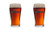 Michelob Amber Bock Pint Glasses - Set of 2
