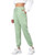 Women Drawstring Jogger Sweatpants with Pockets High Waisted Pants Athletic Fit Comfy Workout Lounge Trackpants for Women Lawngreen