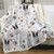 Sleepwish French Bulldog Sherpa Fleece Blanket Throw(50"x60") Cute Puppy Dog Couch Sofa Plush Fuzzy Blanket Grey 3D Animal Super Soft Cozy Blanket for Kids Teens Boys