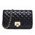 TOBOTO Women Black Shoulder Bag Fashion Leather Purse Clutch Handbag Quilted Small Crossbody Bag with Chain Strap