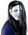 Ohuhu Halloween Horror Grimace Scary Party Cosplay Mask, Zombie Mask Emulsion Skin with Long Black Hair