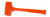 Capri Tools 10097 Dead Blow Hammer, 2 lb, Orange