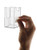 Marketing Holders Vertical Business Card Holder Wall Mount Clear Lot of 10 with Velcro